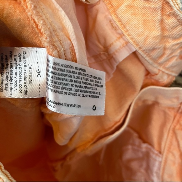 Universal Thread Orange Vintage Mini Raw Hem Shorts - Picture 6 of 7